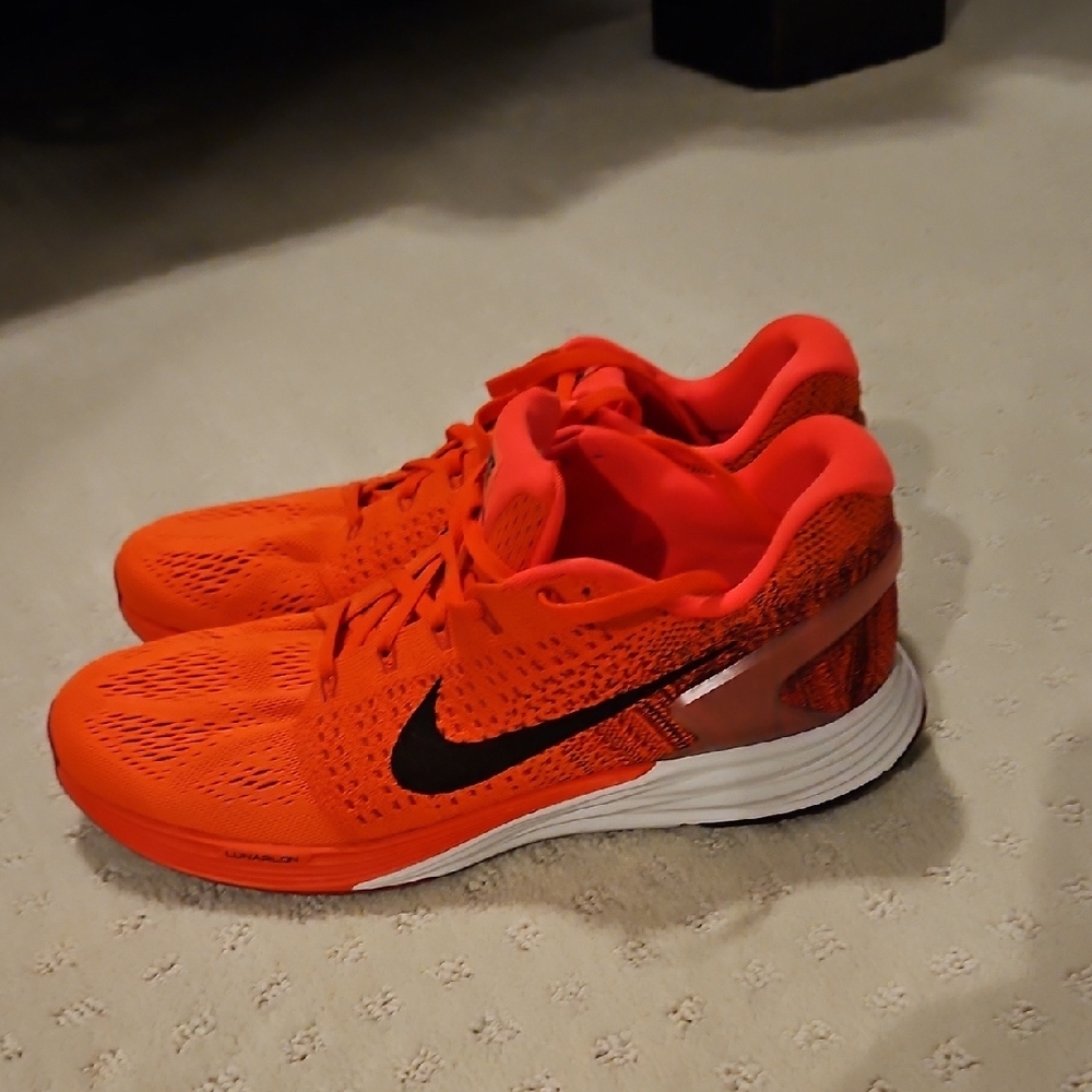 Nike Orange Sneakers with Black Logo